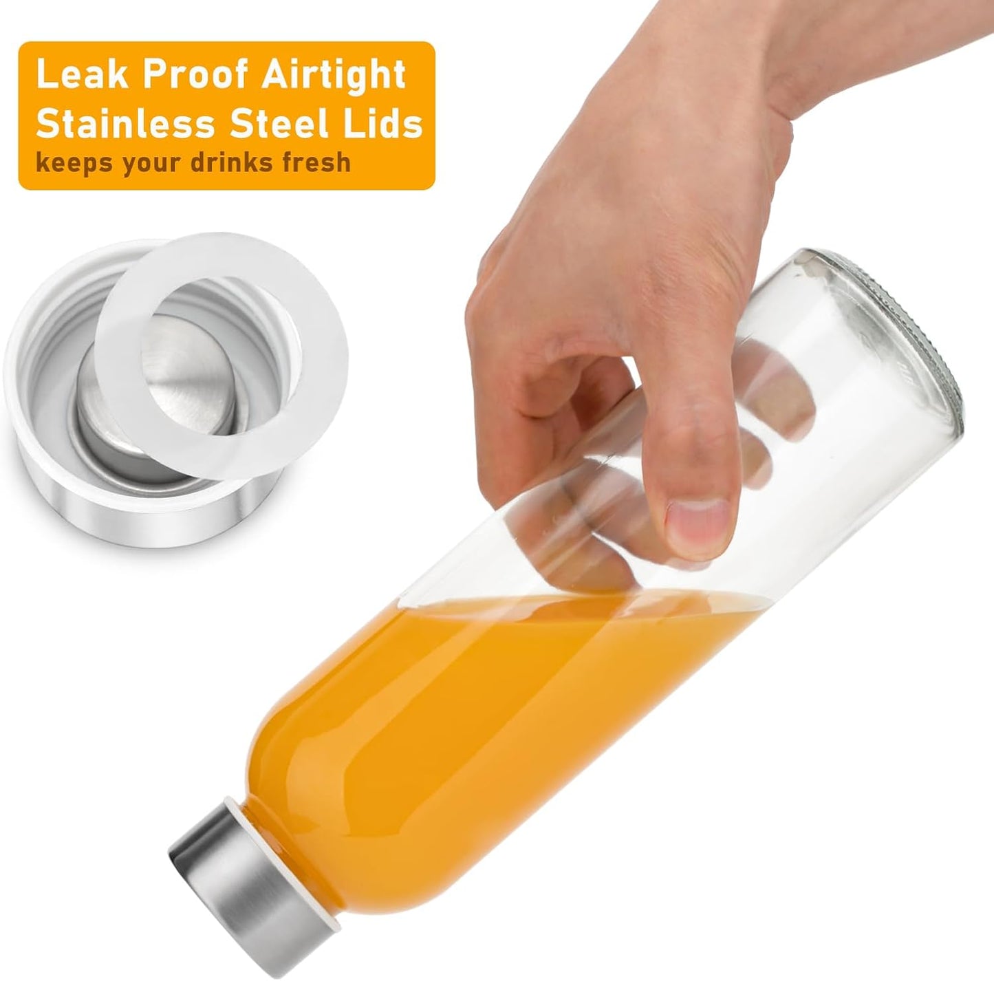 Nutrimacro™ - Glass Juice Bottles