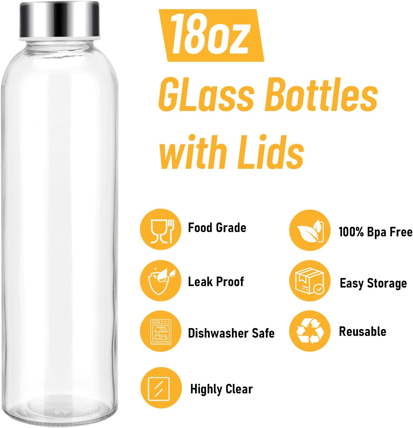 Nutrimacro™ - Glass Juice Bottles